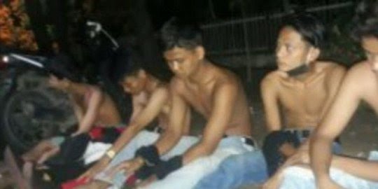 polisi tangkap anggota geng motor medan
